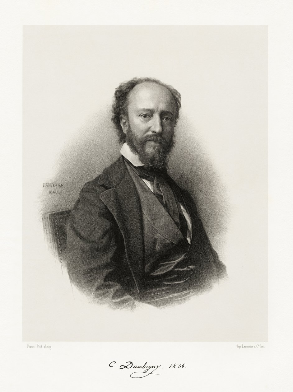 Charles François Daubigny, 1865-66 tekijältä Jean Baptiste Adolphe Lafosse