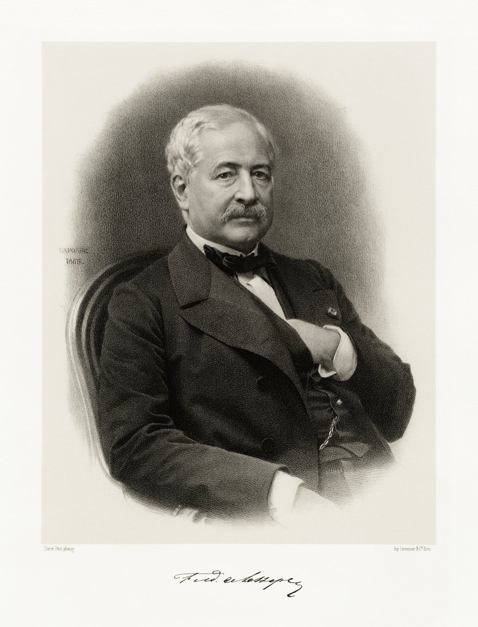 Ferdinand de Lesseps, 1865-66 tekijältä Jean Baptiste Adolphe Lafosse