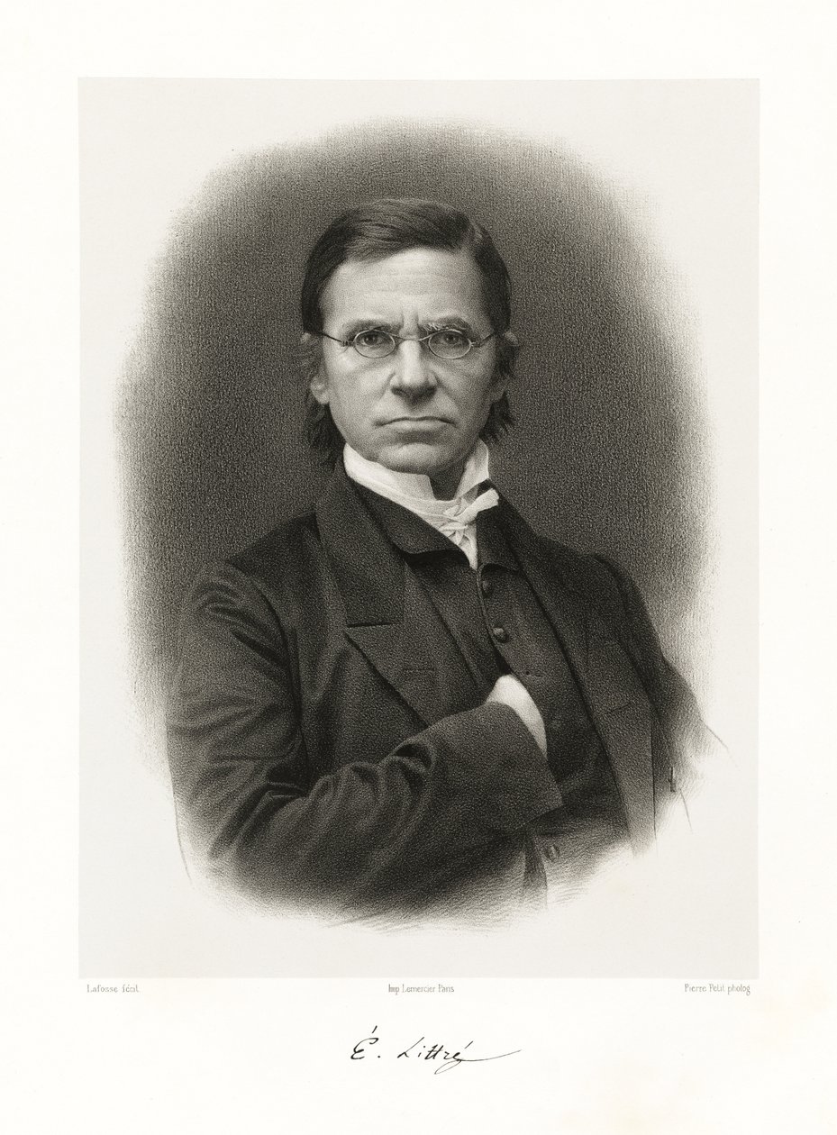 Maximilien Paul Émile Littré, 1865-66 tekijältä Jean Baptiste Adolphe Lafosse