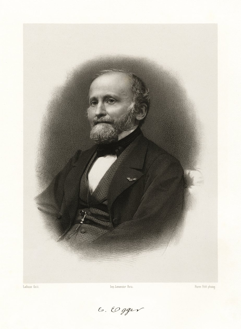 Emile Egger, 1865-66 tekijältä Jean Baptiste Adolphe Lafosse