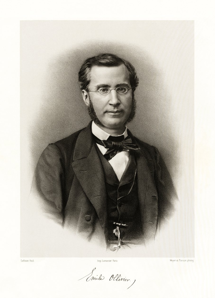 Émile Olivier Ollivier, 1865-66 tekijältä Jean Baptiste Adolphe Lafosse