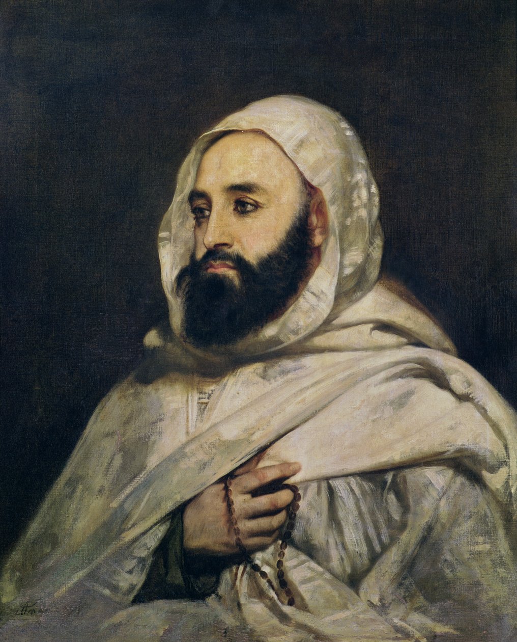 Abd el-Kaderin muotokuva (1808-83) tekijältä Jean Baptiste Ange Tissier
