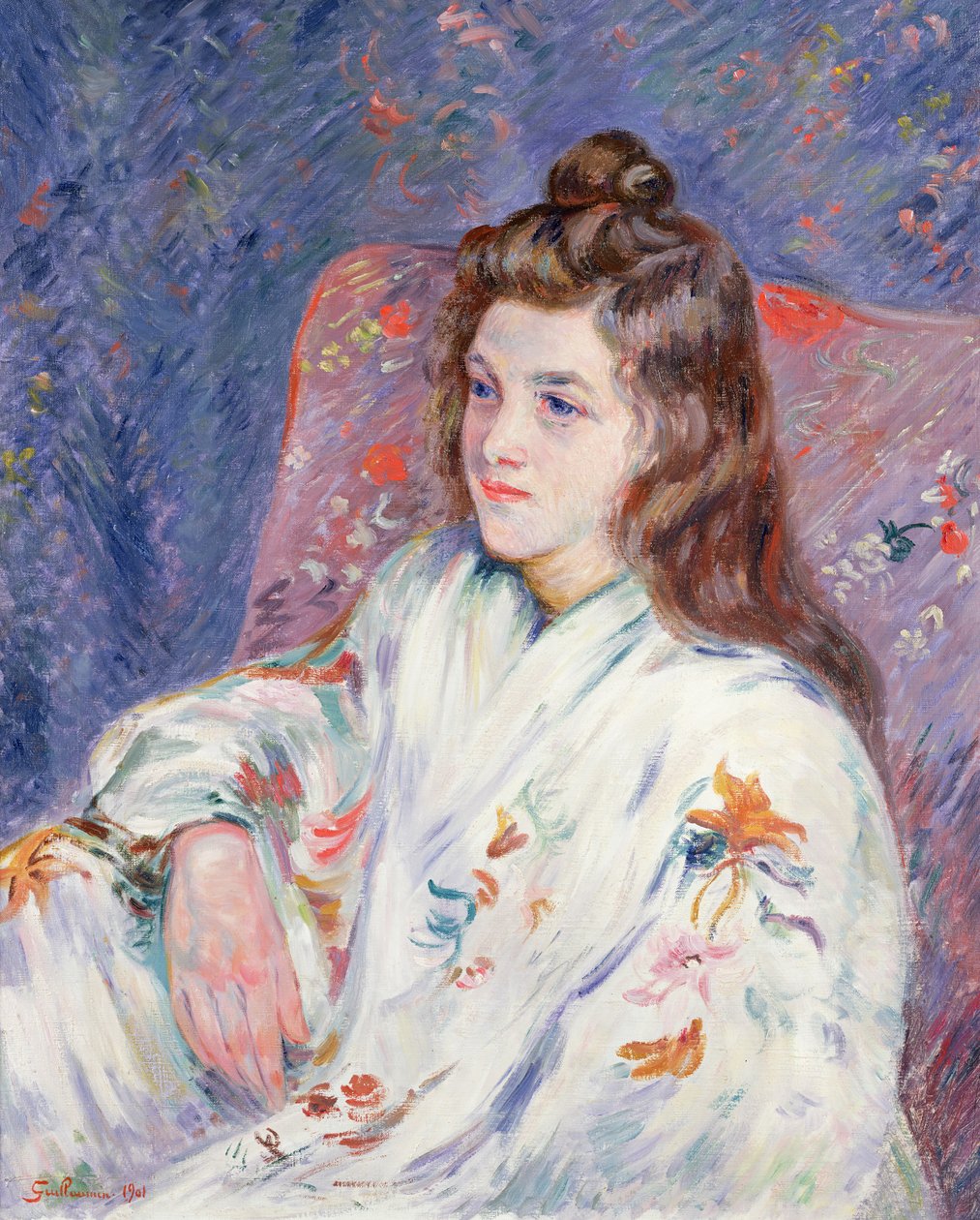 Mllen muotokuva. Guillaumin kimonossa, 1901 tekijältä Jean Baptiste Armand Guillaumin