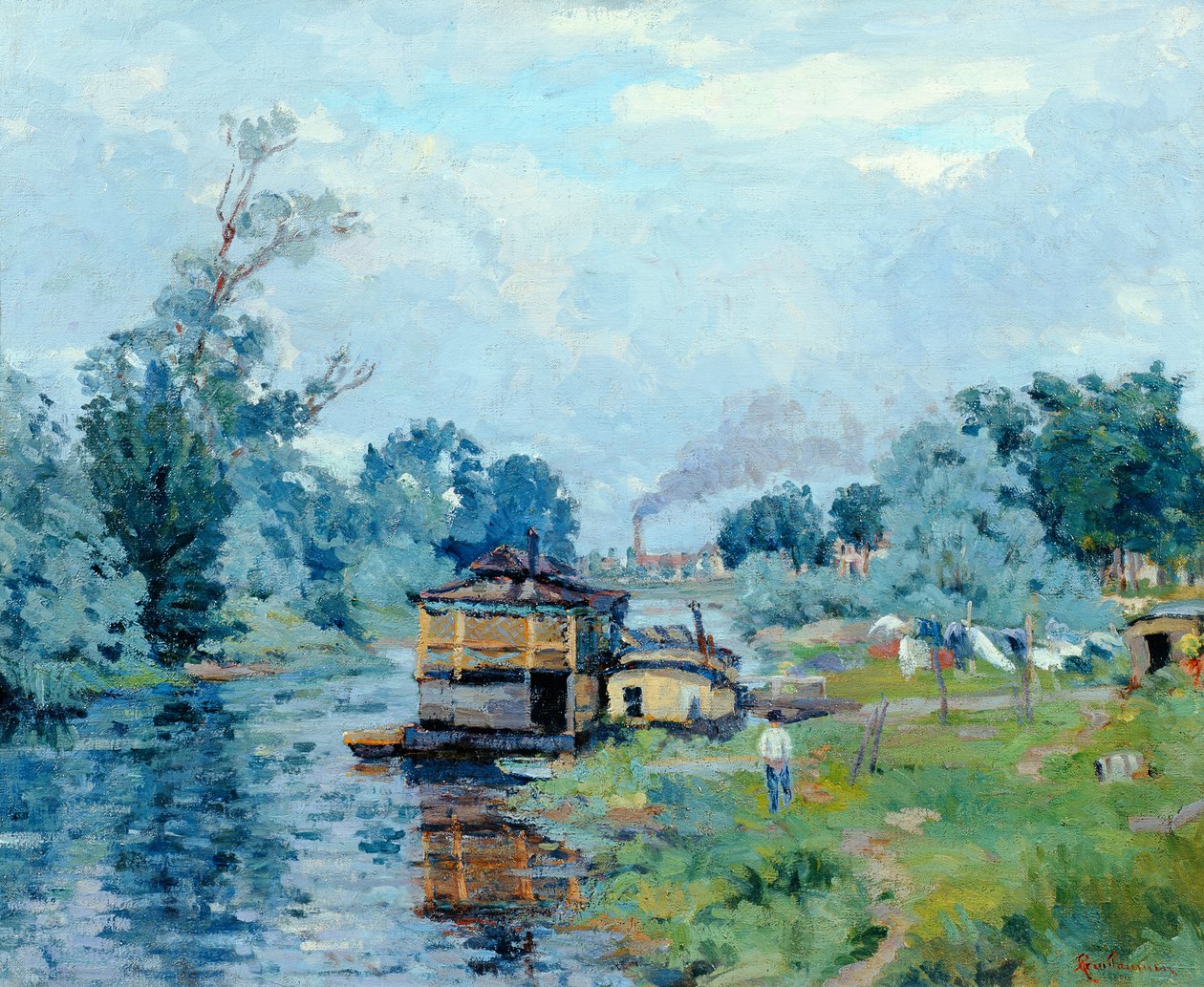 Joen maisema tekijältä Jean Baptiste Armand Guillaumin
