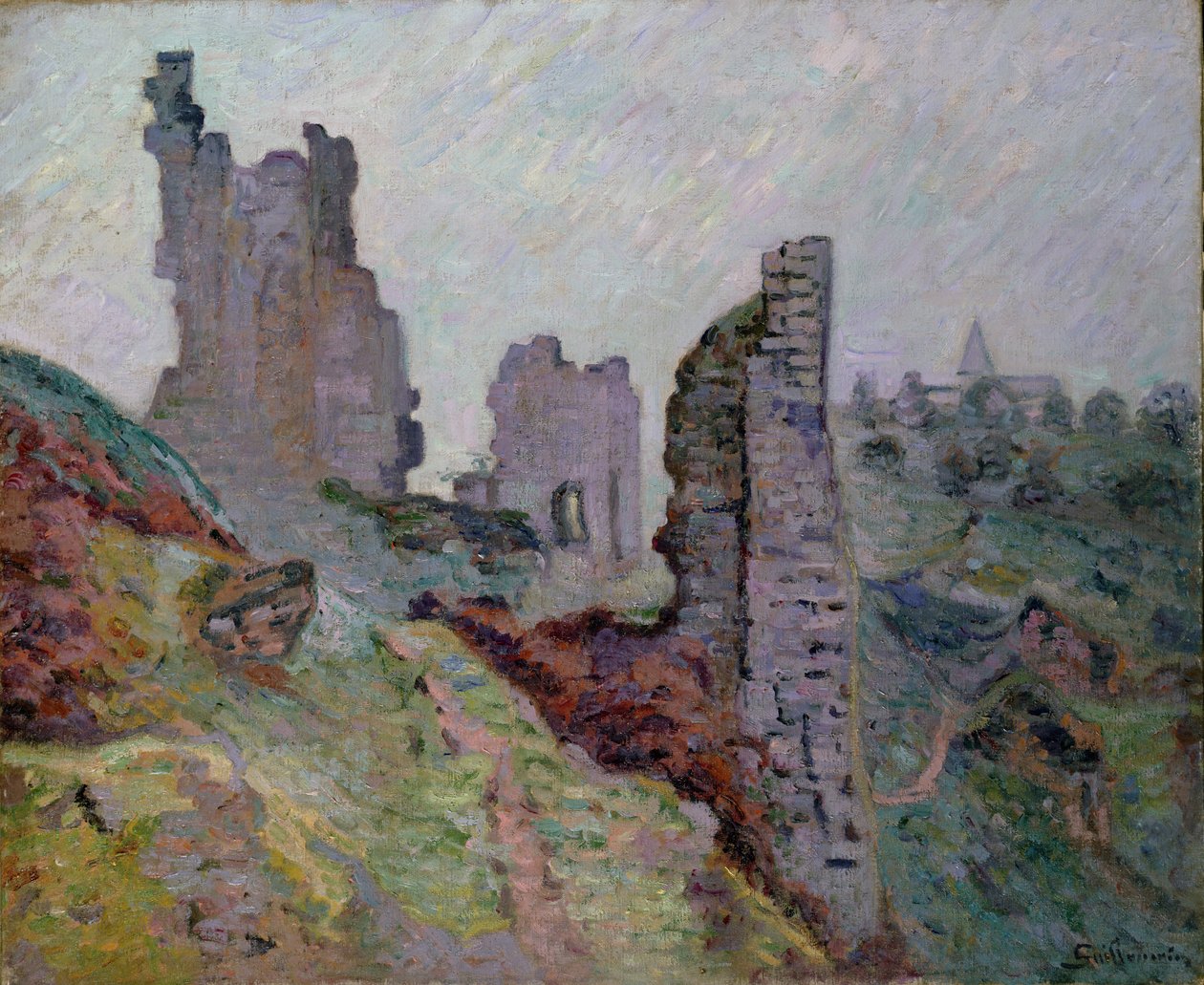 Rauniot sumussa Crozantissa, 1894 tekijältä Jean Baptiste Armand Guillaumin