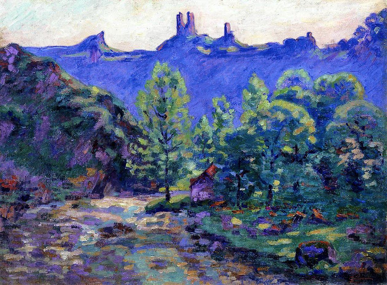 Crozantin linnan rauniot tekijältä Jean Baptiste Armand Guillaumin
