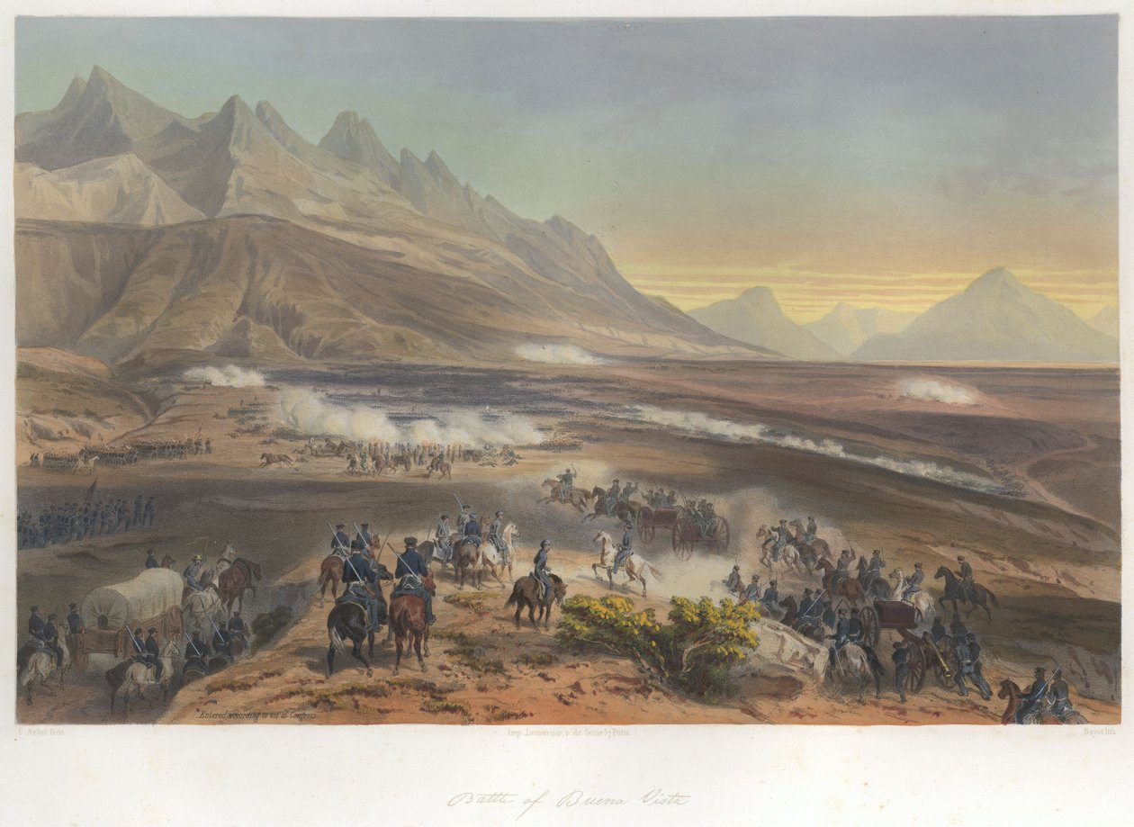 Buena Vistan taistelu (23. helmikuuta 1847) tekijältä Jean Baptiste Bayot