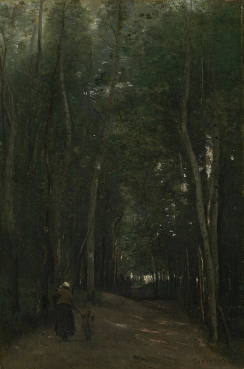 Polku Saint-Cloudissa tekijältä Jean Baptiste Camille Corot