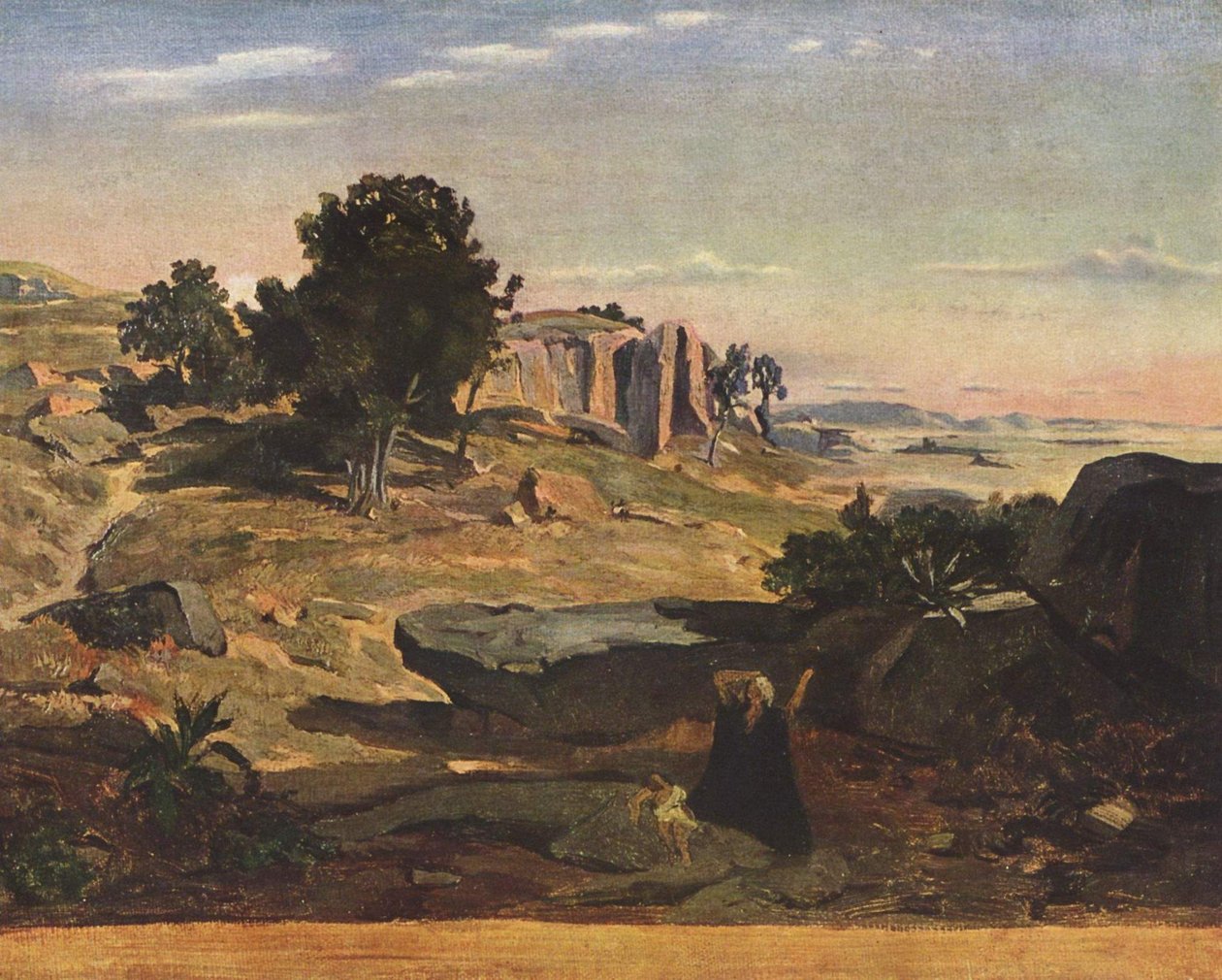 Agar dans le désert tekijältä Jean Baptiste Camille Corot