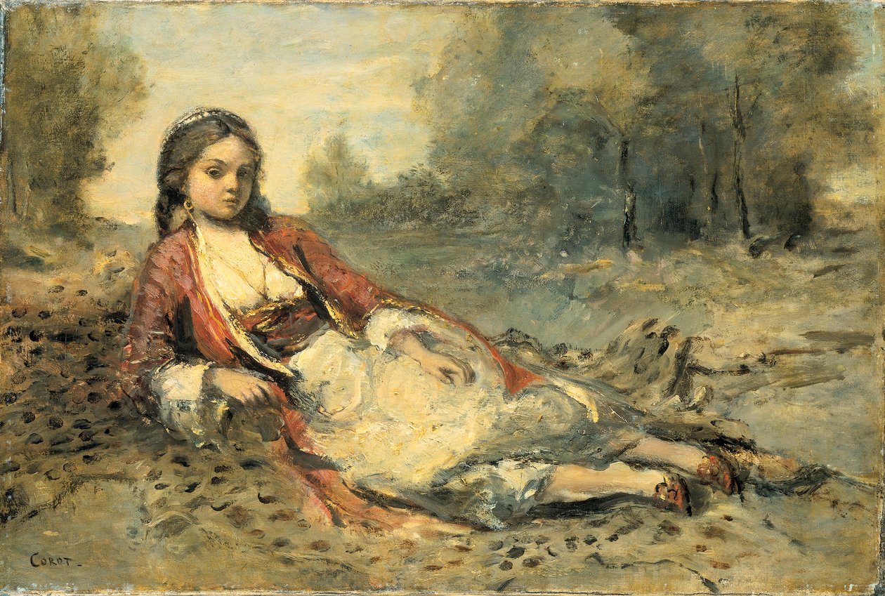 Algérienne tekijältä Jean Baptiste Camille Corot