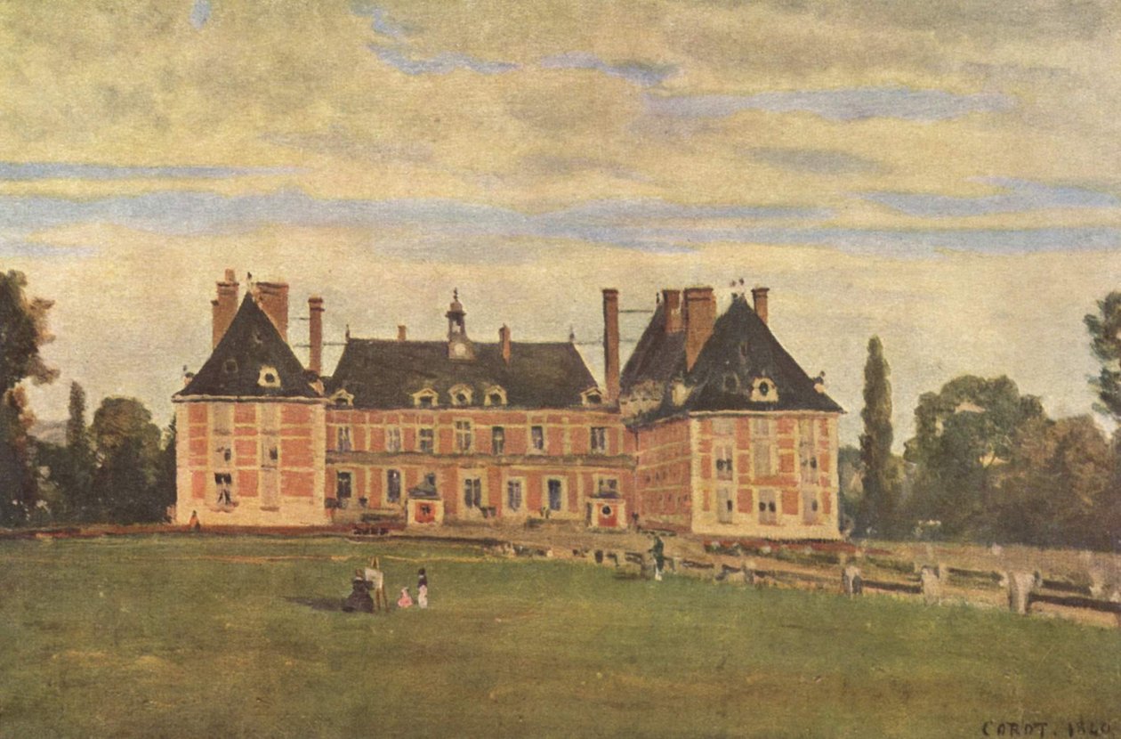Château de Rosny tekijältä Jean Baptiste Camille Corot