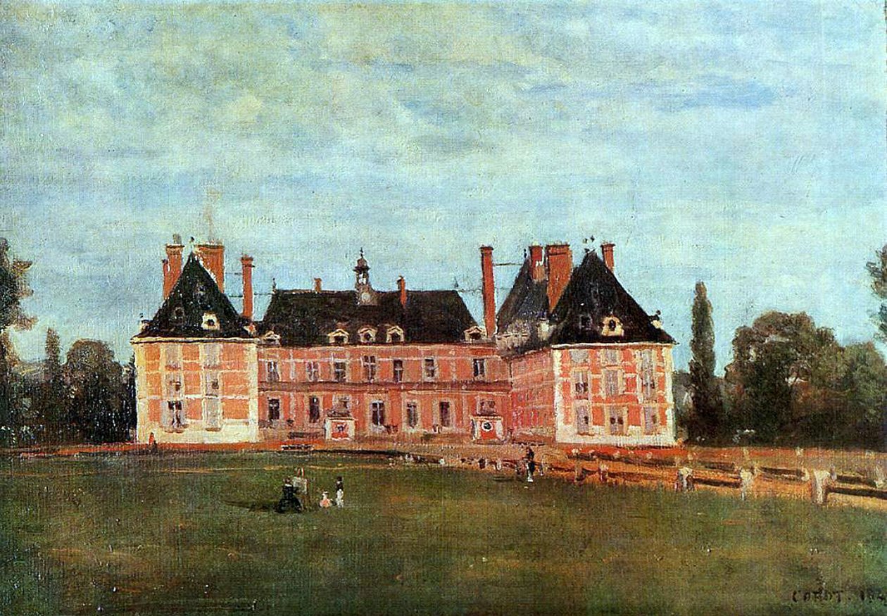 Rosnyn linna, 1840 tekijältä Jean Baptiste Camille Corot