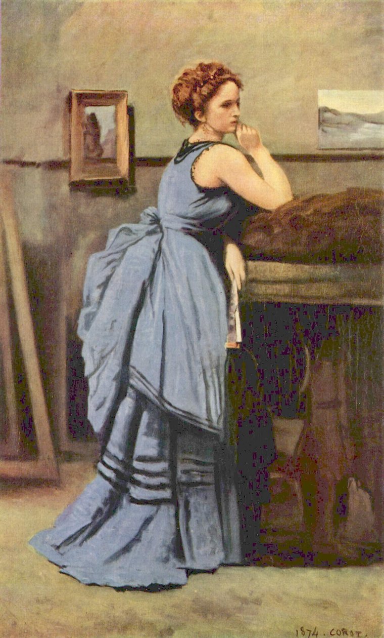 Frau Blaussa tekijältä Jean Baptiste Camille Corot