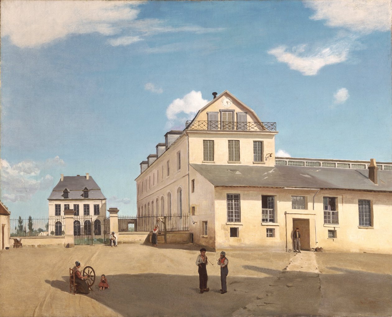 Monsieur Henryn talo ja tehdas tekijältä Jean Baptiste Camille Corot