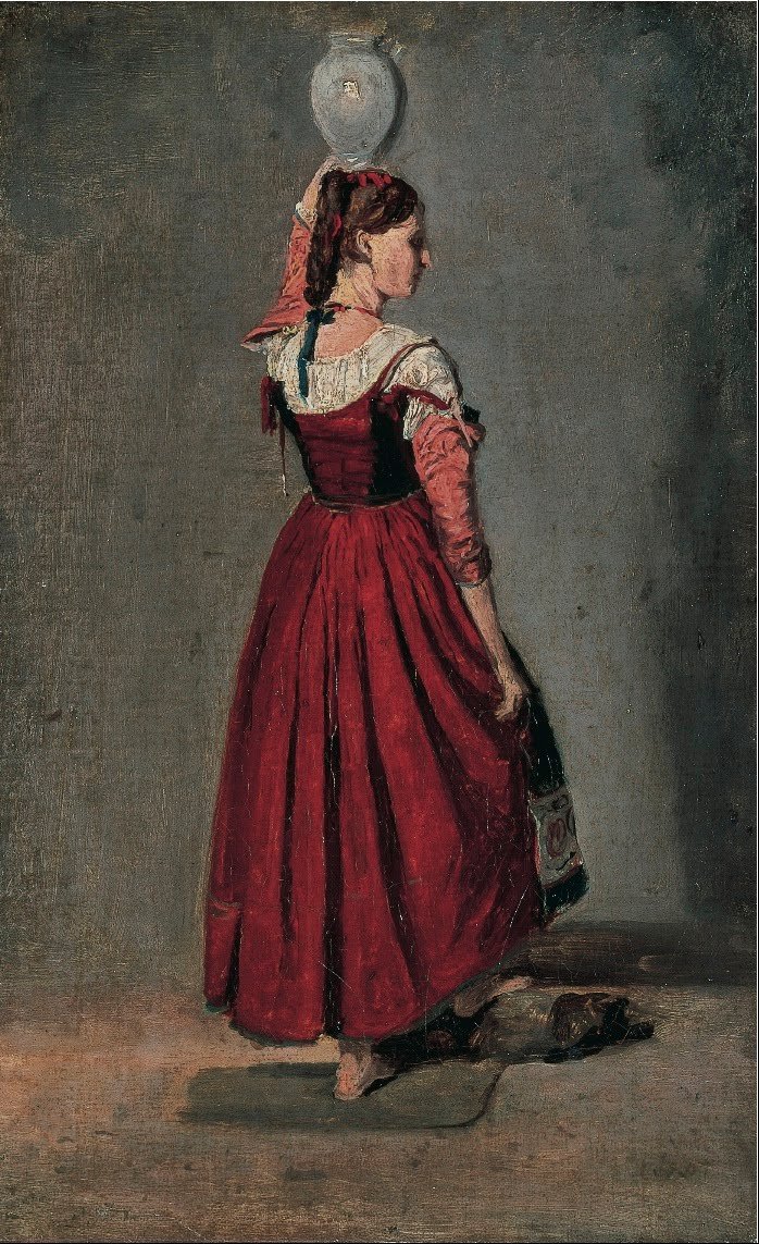 Italialainen nainen tekijältä Jean Baptiste Camille Corot
