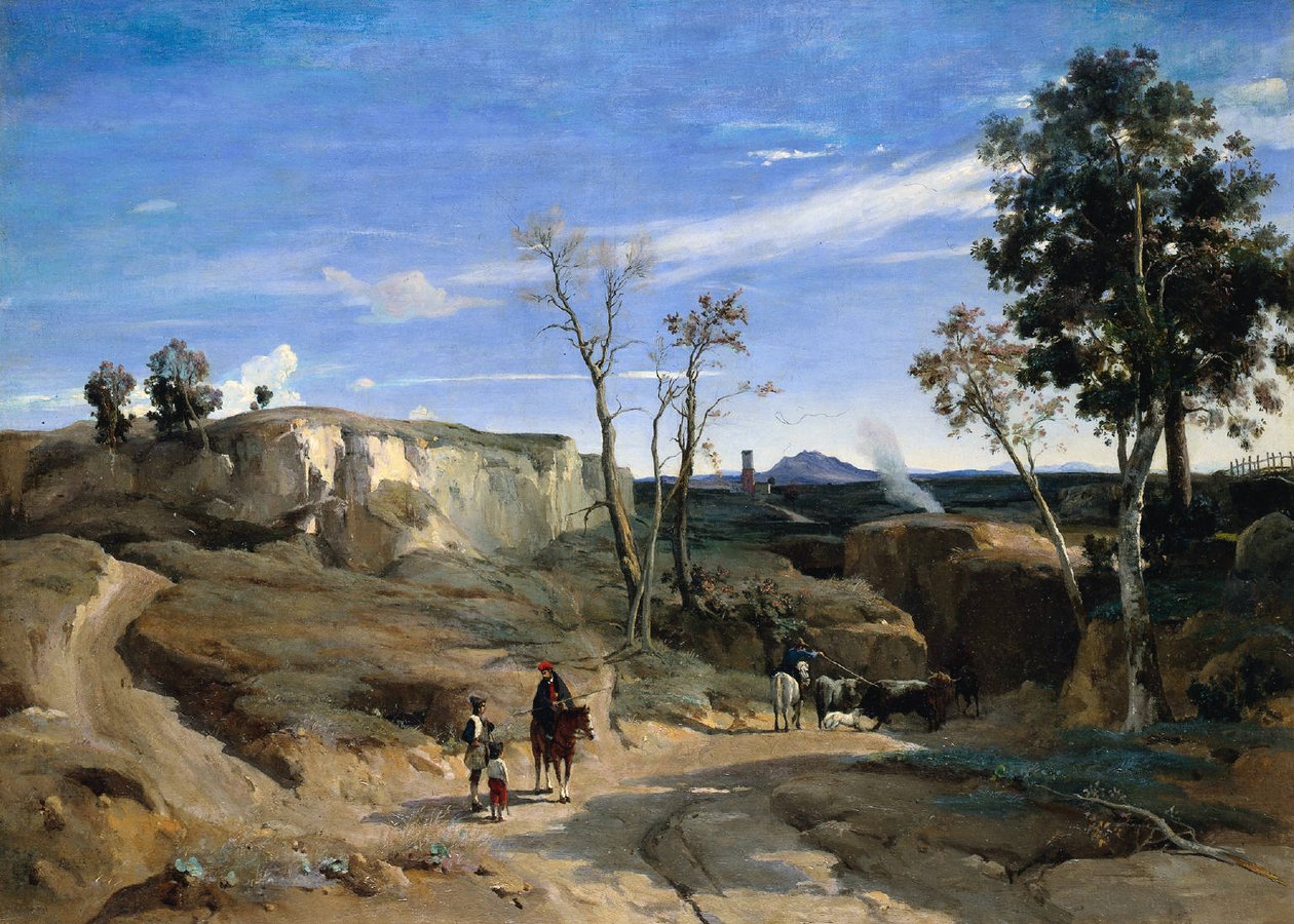 La Cervara, la campagne romaine tekijältä Jean Baptiste Camille Corot
