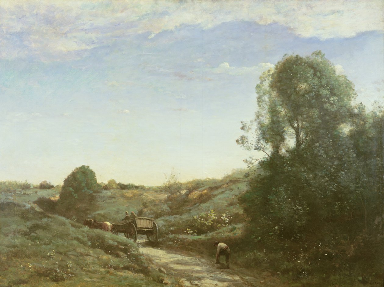 La Charette, Marcoussisin muisto tekijältä Jean Baptiste Camille Corot