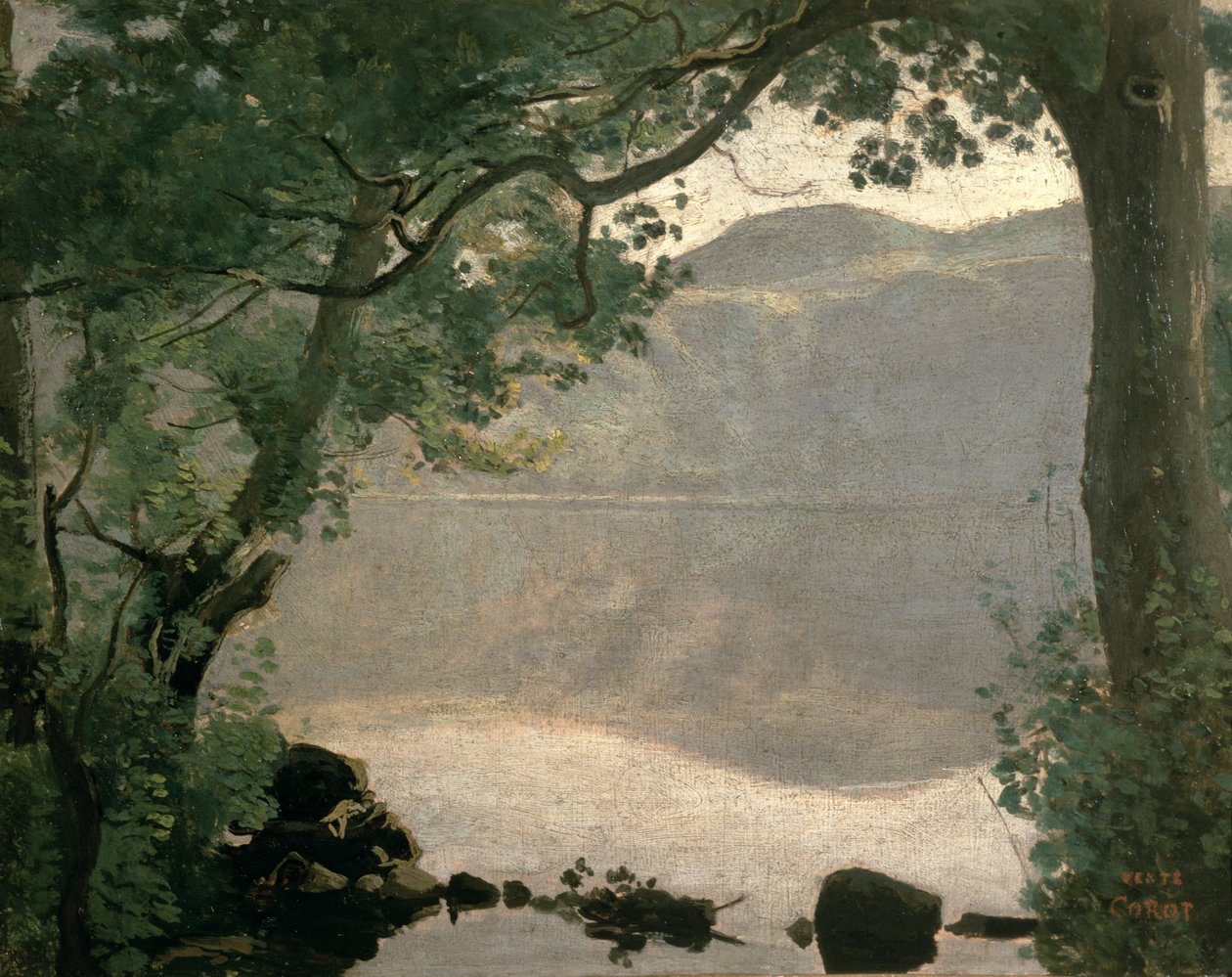 Nemijärvi, 1843 tekijältä Jean Baptiste Camille Corot