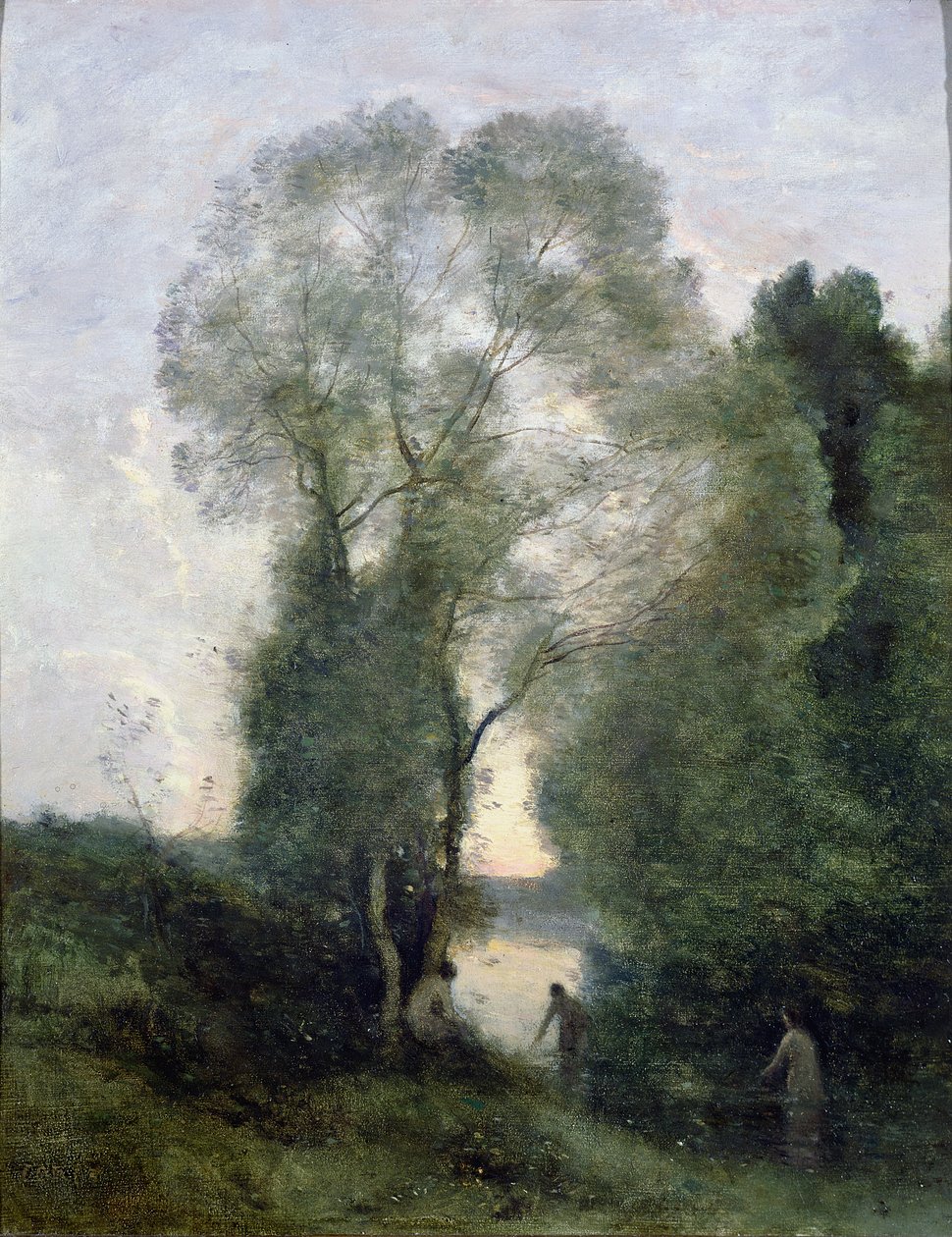 Les Baigneuses tekijältä Jean Baptiste Camille Corot