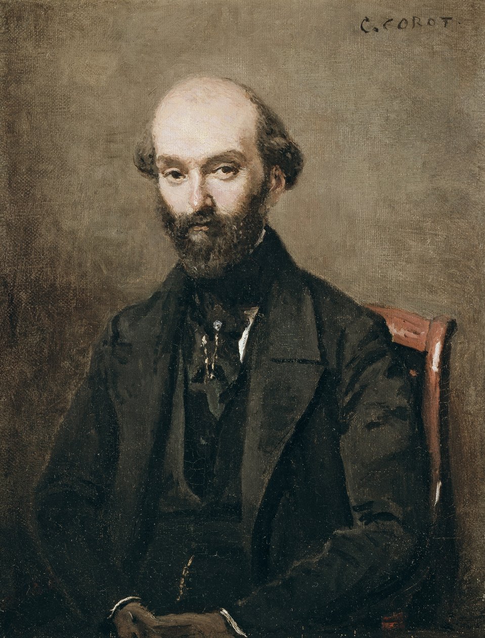 M. Bison, 1852 tekijältä Jean Baptiste Camille Corot