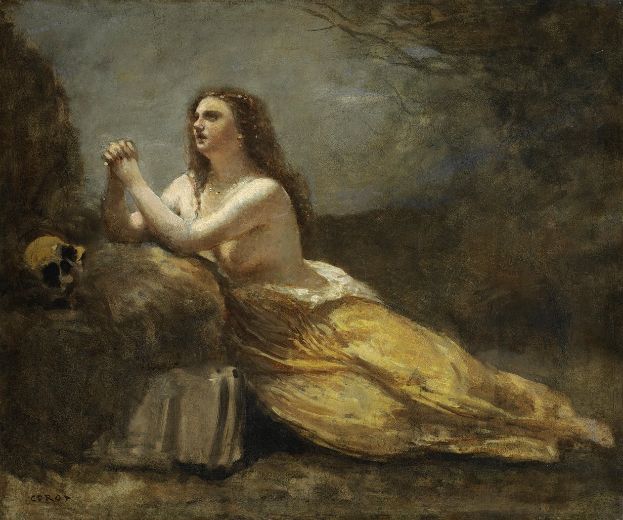 Madeleine en prière tekijältä Jean Baptiste Camille Corot
