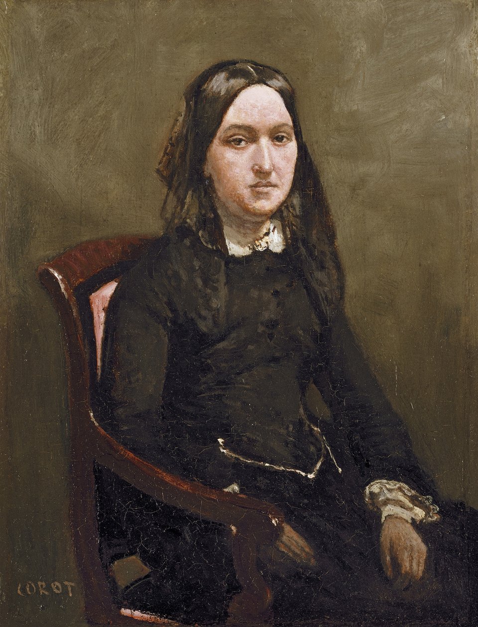 Rouva Bison, 1852 tekijältä Jean Baptiste Camille Corot