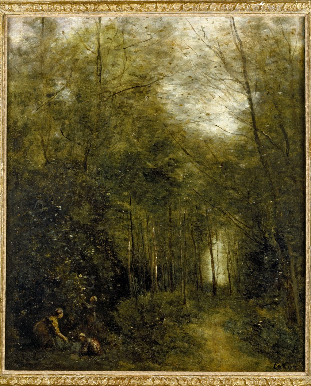 Montfermeil, puro metsässä, 1867 tekijältä Jean Baptiste Camille Corot