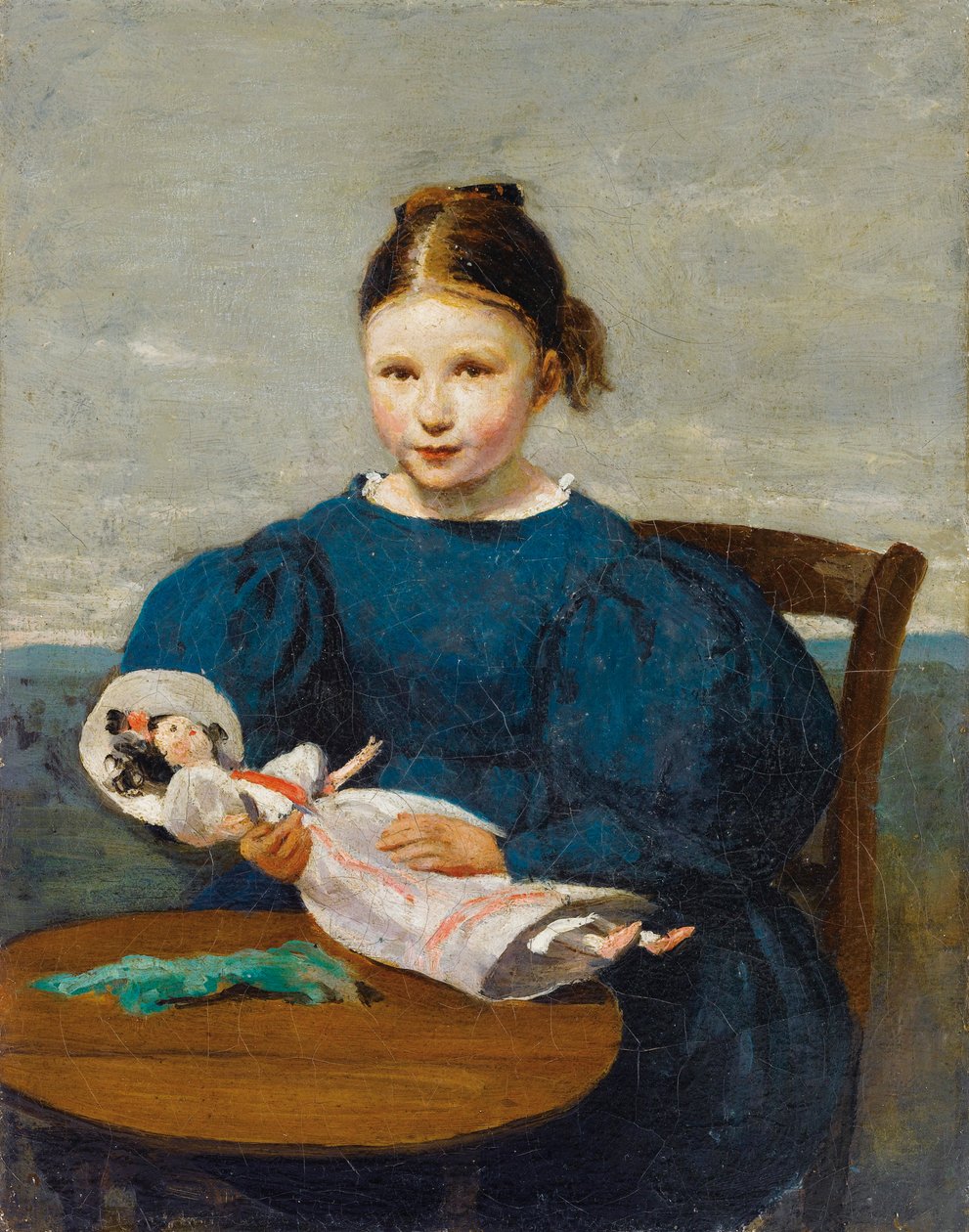 Siro täyte avec une poupée tekijältä Jean Baptiste Camille Corot