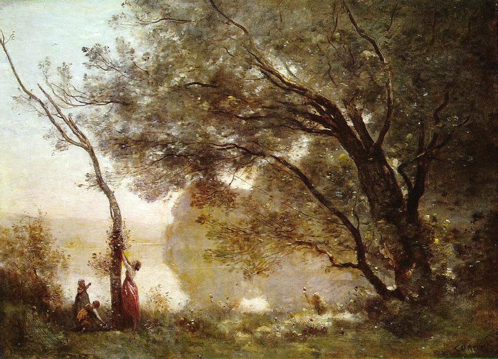 Muistutus Mortefontainesta tekijältä Jean Baptiste Camille Corot