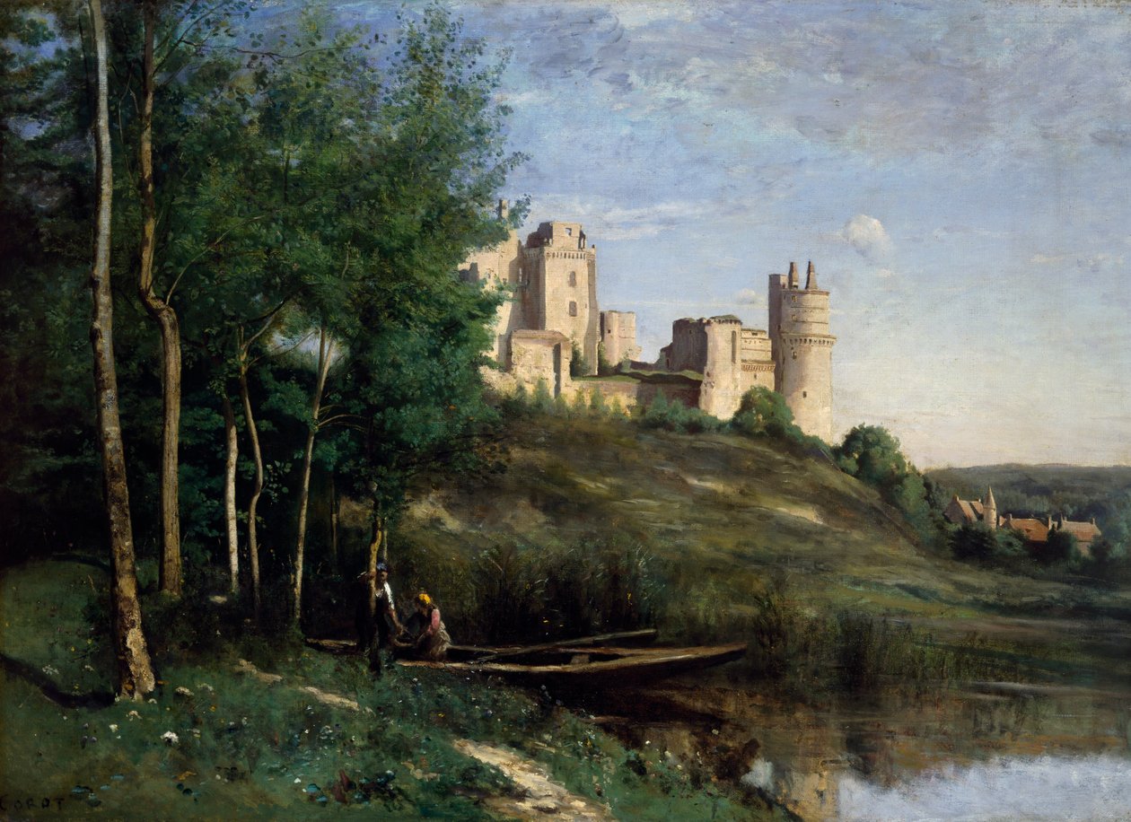 Château de Pierrefondsin rauniot tekijältä Jean Baptiste Camille Corot