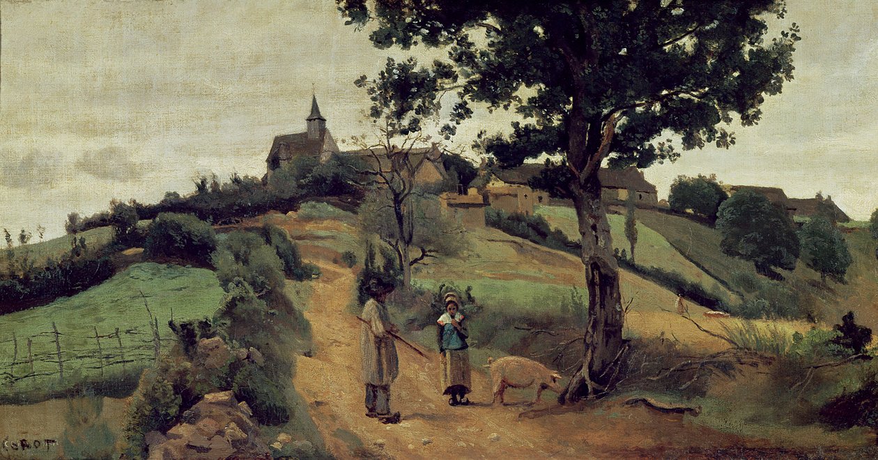Saint-Andre-en-Morvan, 1842 tekijältä Jean Baptiste Camille Corot