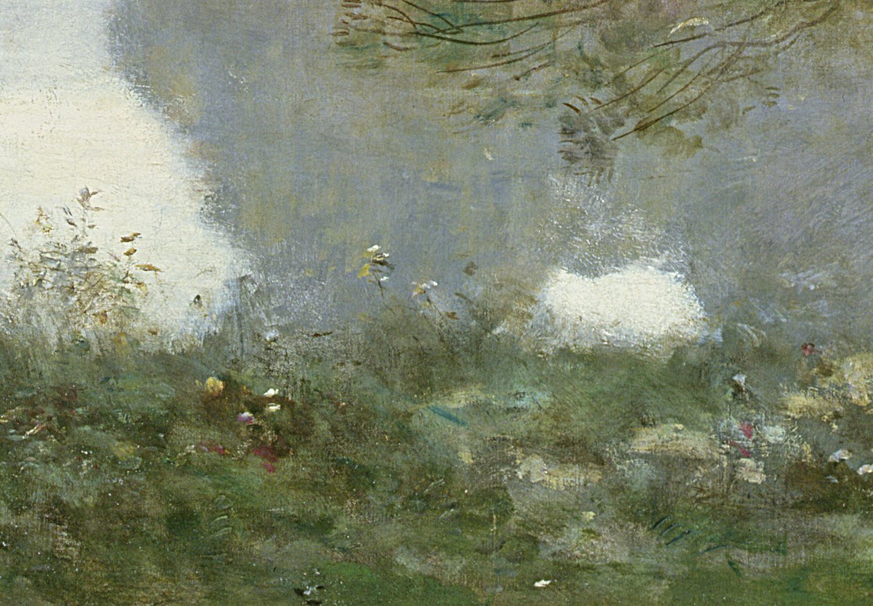 Souvenir de Mortefontaine, 1864 (205425:n yksityiskohta) tekijältä Jean Baptiste Camille Corot
