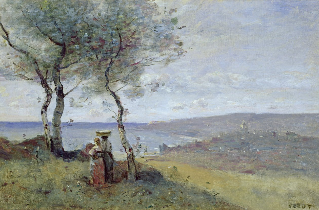 Matkamuisto St. Jean de Luzista, 1872 tekijältä Jean Baptiste Camille Corot