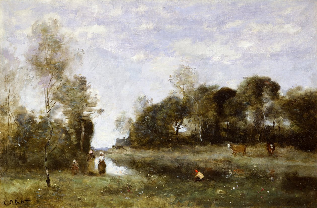 Breslen matkamuisto Inchevillessä tekijältä Jean Baptiste Camille Corot