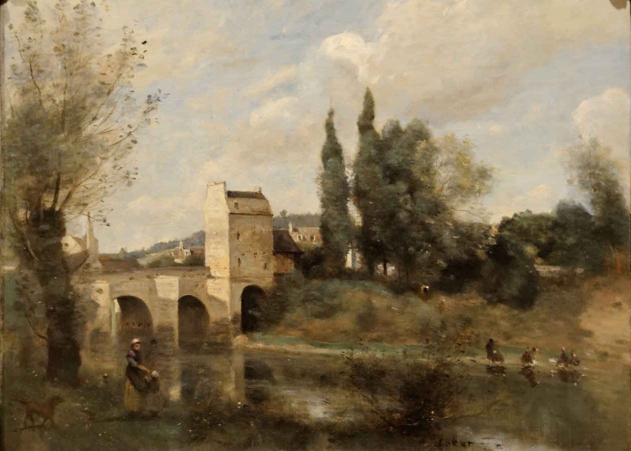 Mantesin sillat tekijältä Jean Baptiste Camille Corot