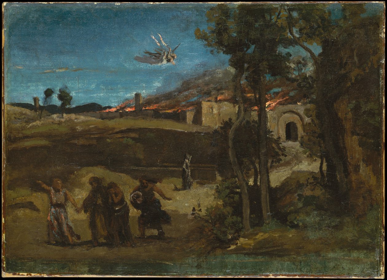 Sodoman tuho tekijältä Jean Baptiste Camille Corot