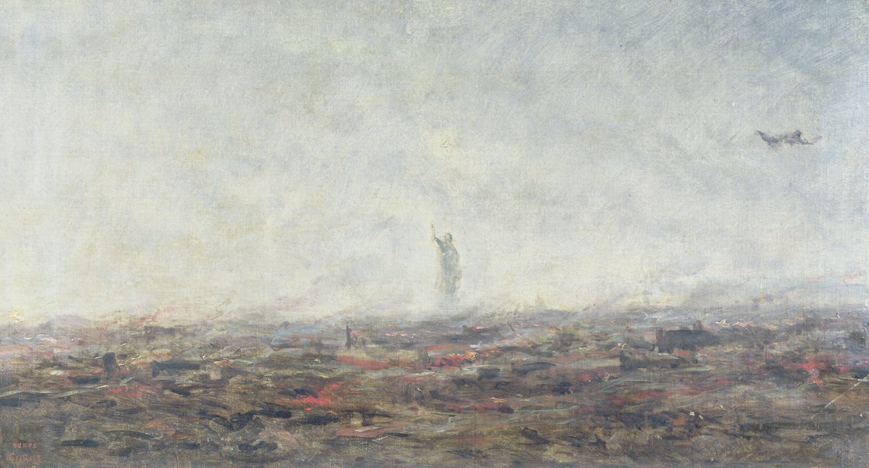 "Unelma - Pariisin palaminen", 1870 tekijältä Jean Baptiste Camille Corot