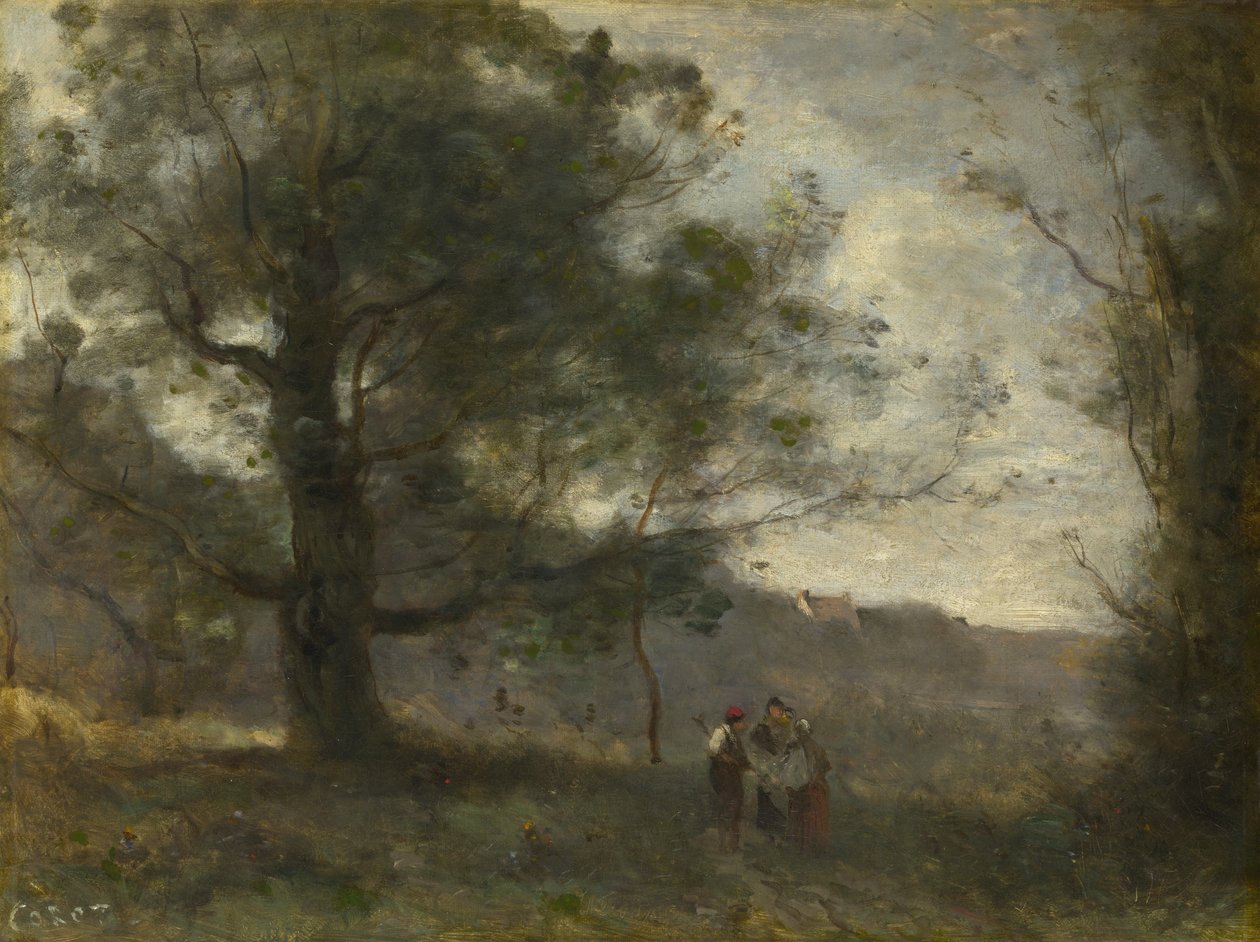 Tammi laaksossa tekijältä Jean Baptiste Camille Corot