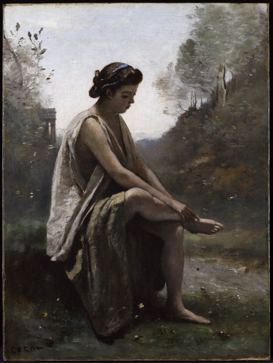Haavoittunut Eurydike tekijältä Jean Baptiste Camille Corot