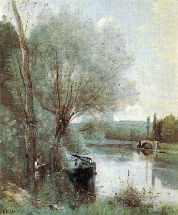 Metsäpankin lukija tekijältä Jean Baptiste Camille Corot