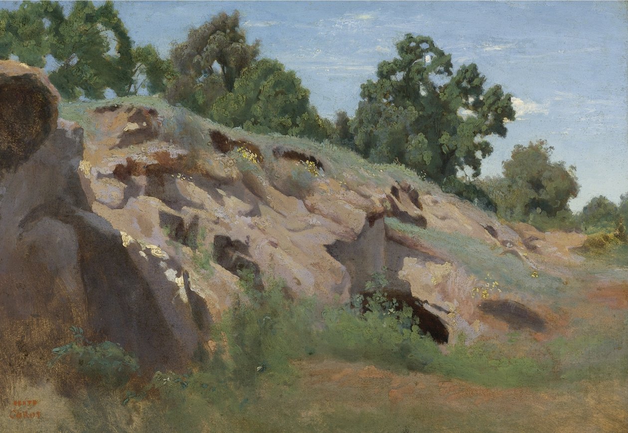Versantti Rocheux tekijältä Jean Baptiste Camille Corot