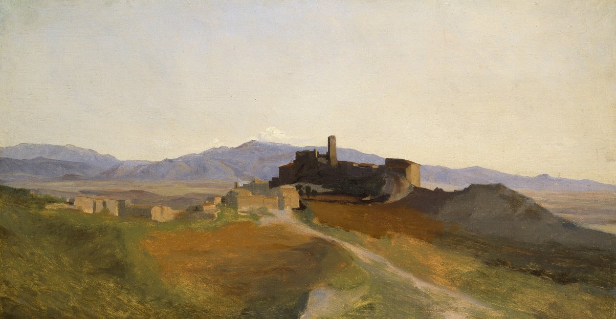 Näkymä Olevanolle tekijältä Jean Baptiste Camille Corot