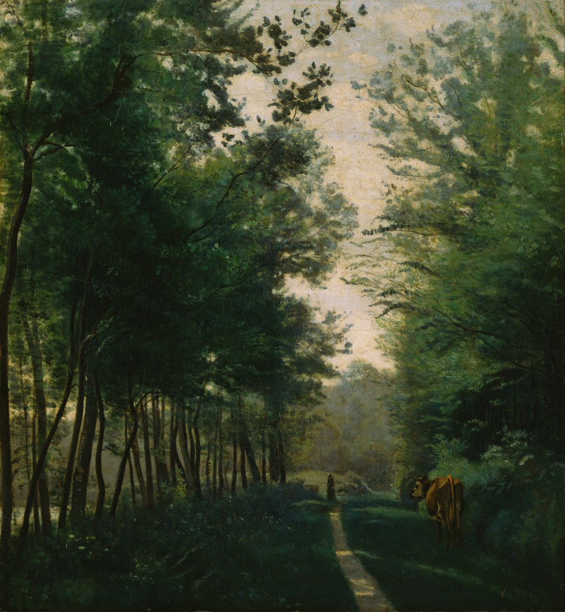 Avrayn kaupunki tekijältä Jean Baptiste Camille Corot