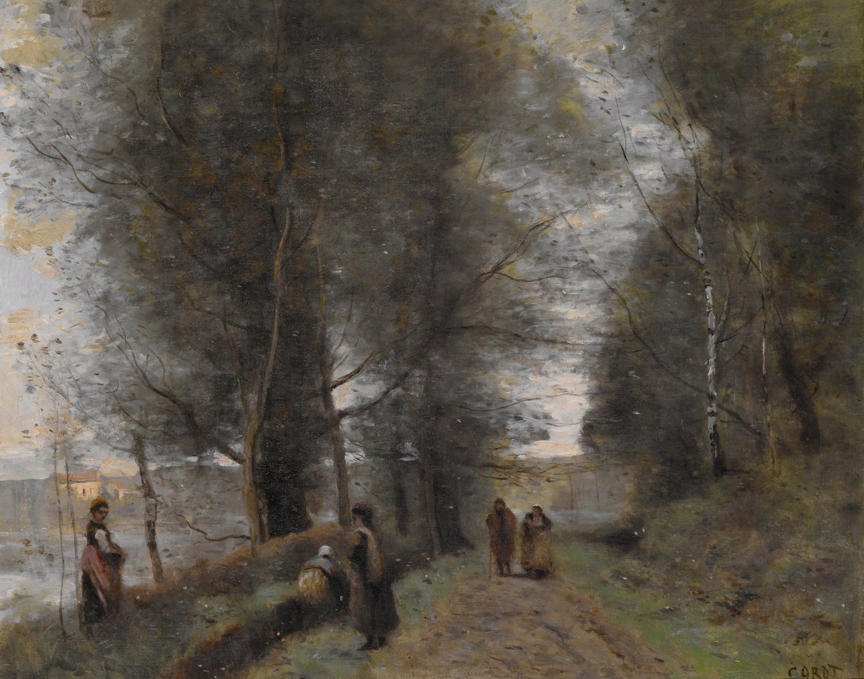 Ville dAvray, Lammen reunustava metsäalue tekijältä Jean Baptiste Camille Corot