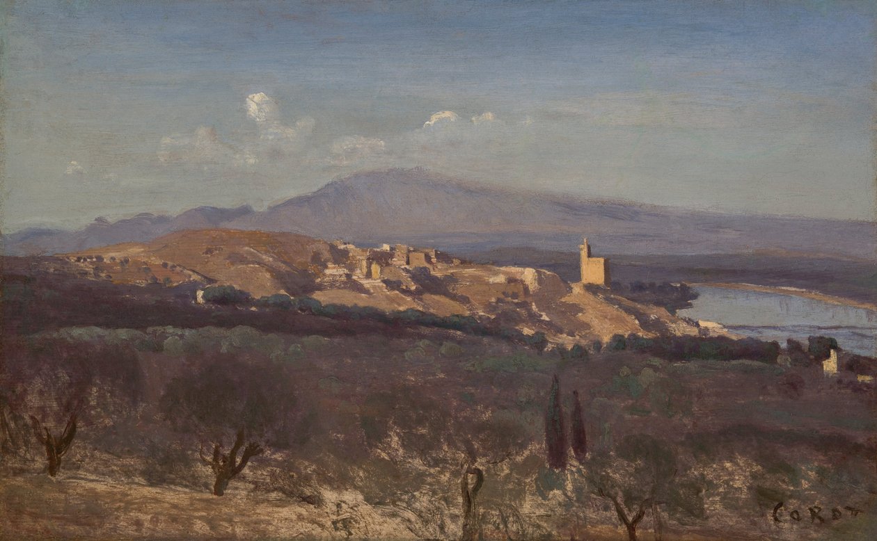 Villeneuve-les-Avignon tekijältä Jean Baptiste Camille Corot