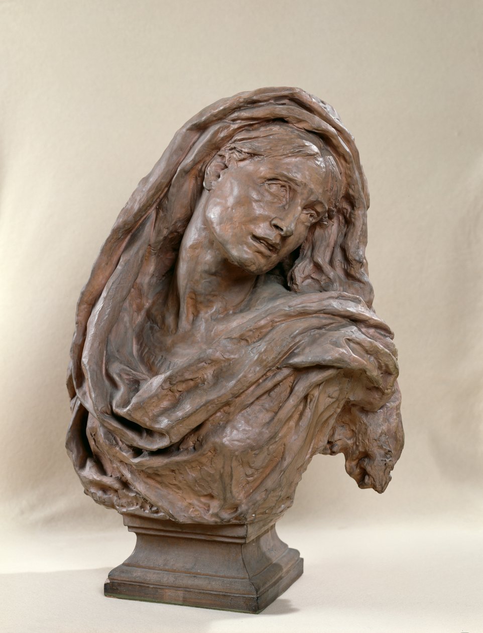 Mater Dolorosa, 1869-70 (terrakotta) tekijältä Jean Baptiste Carpeaux