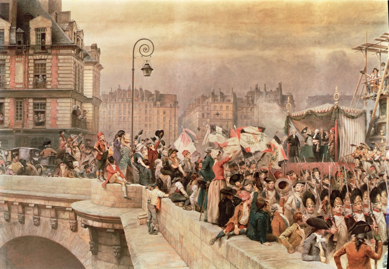 Vapaaehtoisten lähtö 1792 (wc paperilla 1907) tekijältä Jean Baptiste Edouard Detaille