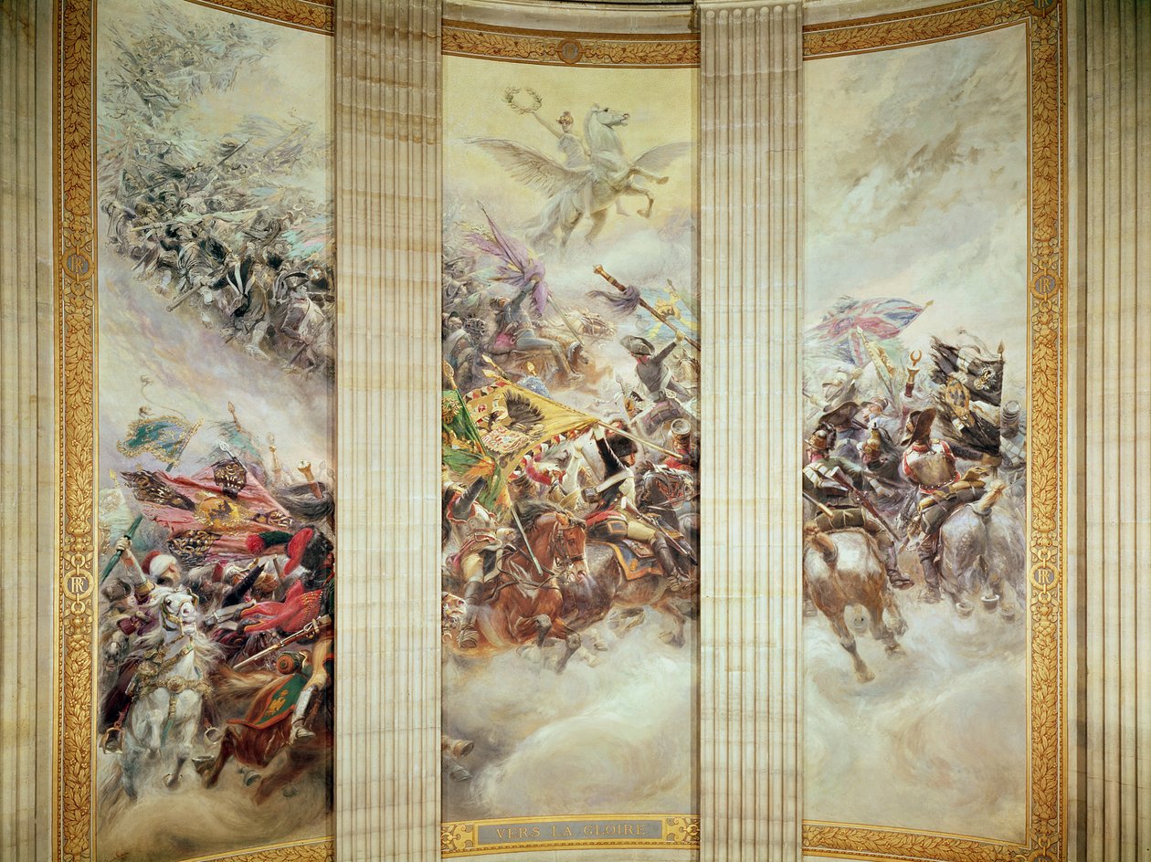 Kohti kunniaa (seinämaalaus) tekijältä Jean Baptiste Edouard Detaille