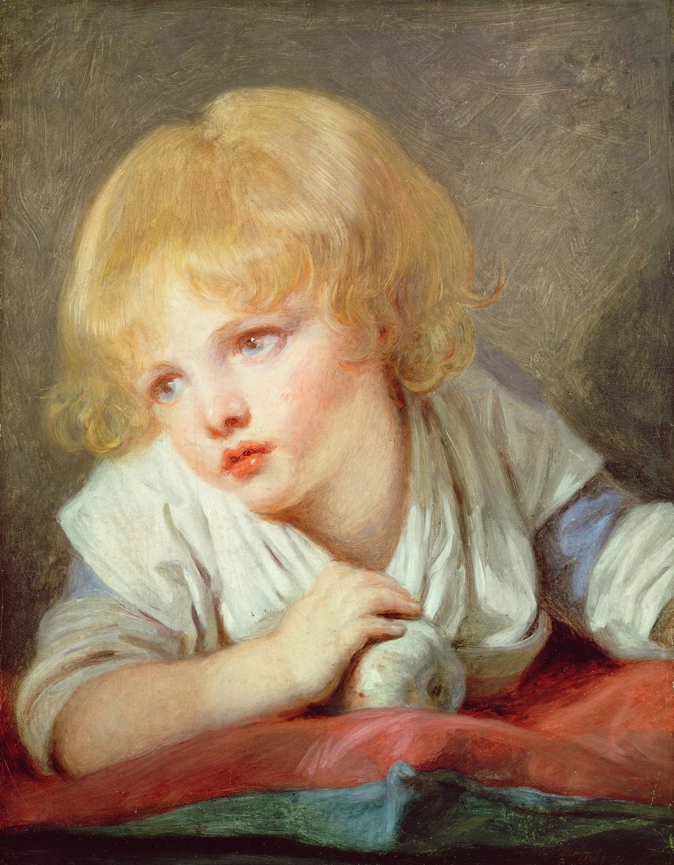 Lapsi omenan kanssa, 1700-luvun loppu tekijältä Jean Baptiste Greuze