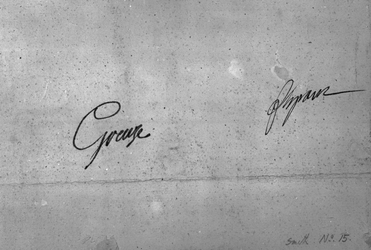 Jean-Baptiste Greuzen allekirjoitus (muste paperille) tekijältä Jean Baptiste Greuze